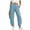 *1-Light Blue, variant on VBVC Women's Drawstring Cotton-Linen Wide Leg Pants,Ruched Hem Tapered Trousers For Women,Ladies Lightweight Sweatpants with Pockets,Army Green,S-3XL