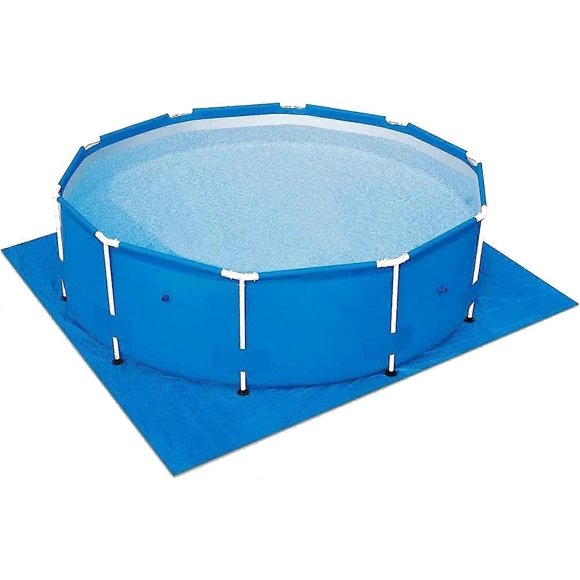 Swimming Pool Ground Mat, 488x488cm Rectangular Ground Pool Mat Foldable Pool Ground Cloth Pool Protector Mat, Ground Cloth Pool Ground Protector