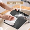 thumbnail image 7 of Water Cooler Mat - (22" X 19") Non-slip With Raised Edge For Foor Protector  Under Dispenser Bedrooms Kitchens Offices Bars (black), 7 of 7