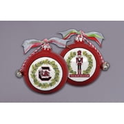 Magnolia Lane South Carolina Nutcracker Ornament with Ribbon, 3.5-inch Diameter, Bells and Gift Box, Home, Home D√©cor