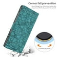 thumbnail image 5 of Leather For Samsung Galaxy A56 5G Case Cherry Blossom Embossed Flip Wallet Leather Case with Card Holder Magnetic Closure Shockproof Kickstand Protective Phone Cases Cover,Green,For Galaxy A56 5G, 5 of 8
