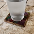 thumbnail image 2 of Starfish Watercolor Tropical Ocean Beach Low Profile Novelty Cork Coaster Set, 2 of 4