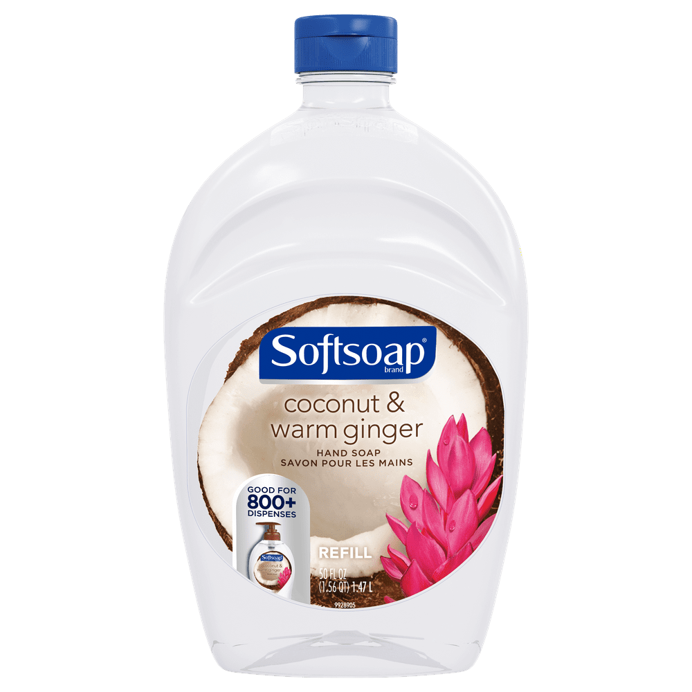 Softsoap Liquid Hand Soap Refill, Coconut and Warm Ginger 50 oz