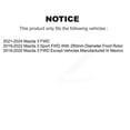 thumbnail image 2 of CMX Front Rear Disc Brake Rotors Kit for Car Mazda 3 Sport FWD K8-102269, 2 of 8