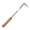 B, variant on Concrete Crevice Weed Puller 12 Inch L Shaped Stainless Steel Crack Weeder Wood Handle Hand Tool
