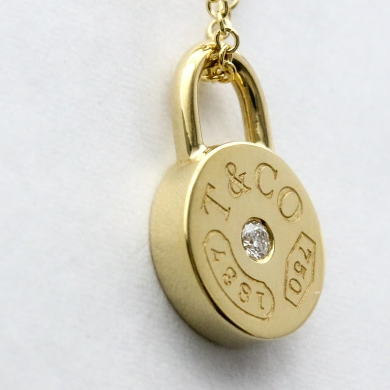 18K Yellow Gold Tiffany & Company Padlock Pendant