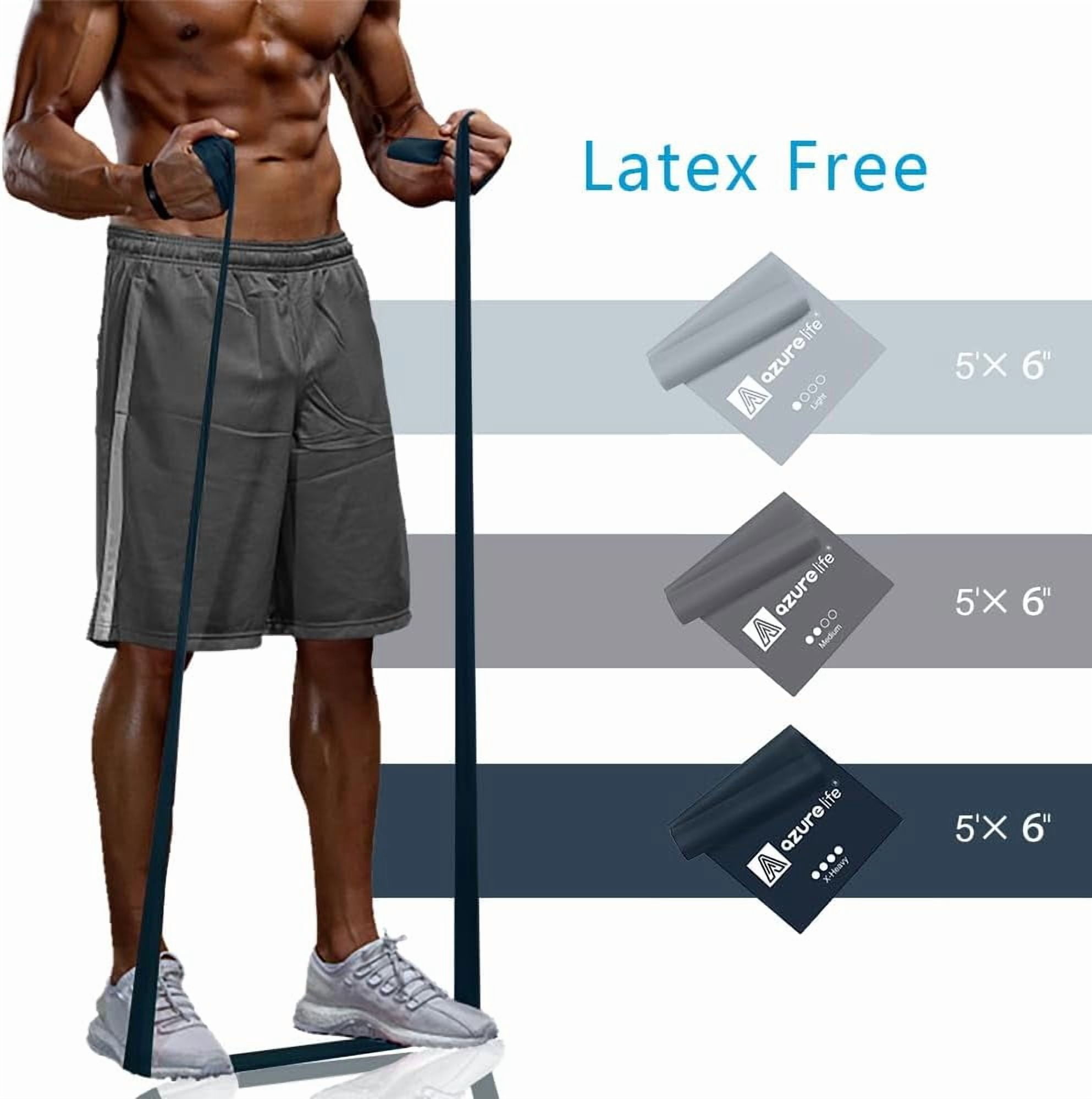 JJEAN-Resistance Bands,Professional Long Non-Latex Elastic Stretch Bands,Exercise Bands for Physical Therapy, Yoga, Pilates, Rehab, at-Home or The Gym Workouts, Strength Training