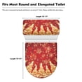 thumbnail image 5 of HELLHERO 2 Piece Toilet Cover Elastic Edge Polyester Fabric, Adjustable, Bathroom Home Comfort, Christmas Snowflakes, 5 of 5