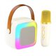 thumbnail image 2 of Máquina de karaoke para niños,Altavoz portátil para niños con máquina de karaoke,Reproductor de música juguetes para niñas niños fiesta cumpleaños,Juego de altavoces portátiles Blanco, 2 of 9