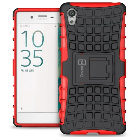 CoverON Sony Xperia X Case, Atomic Series Slim Protective Kickstand Phone Cover