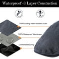 thumbnail image 4 of TOP-EX XL/3XL Mens Waterproof Flat Cap Winter Duckbill Newsboy Driving Hat Navy L/XL, 4 of 7