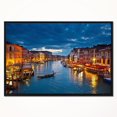 thumbnail image 1 of Design Art Grand Canal À La Nuit Venise  Sur Toile Encadrée, 1 of 3