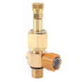 thumbnail image 2 of Conector de botella de inflador de CO2 hembra de 8 mm recubierto de oro, 5000 PSI, válvula de conmutación de latón de alta presión, 2 of 8