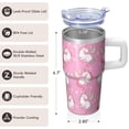 thumbnail image 3 of 20OZ Unicorn Themed Cup with Handle Insulated Stainless Steel Tumbler Ideal Gifts for Women Unicorn Fans Perfect for Birthday Christmas and Camping Trips, 3 of 6