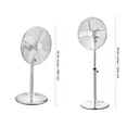 thumbnail image 5 of KFFKFF 16-Inch Oscillating Pedestal Fan, Adjustable Height Standing Fan with 75-Degree Rotation, 3 Speed Settings, High-Power Floor Fan for Office, Silver, 5 of 9