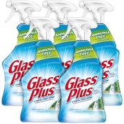 Glass Plus Glass Cleaner, 32 fl oz Bottle, Multi-Surface Glass Cleaner (Pack of 5)