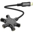 thumbnail image 1 of ccwmincc Répartiteur Audio USB-C pour Écouteurs 5 – Adaptateur DAC Haute Résolution USB-C vers 3,5 mm pour MacBook, iPad Pro, Galaxy S24, Pixel – Utilisation en Voyage, en Classe, pour le Jeu – Partager l'Audio avec des Amis, 1 of 1