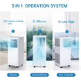 thumbnail image 4 of Garvee 5000 BTU (8000 ASHRAE) 115V Smart Portable Air Conditioner with Remote, Covers up to 350 Sq. ft. White, 4 of 10