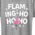 thumbnail image 3 of Instant Message - Flaming Ho Ho Ho Christmas - Women's Short Sleeve Graphic T-Shirt, 3 of 6