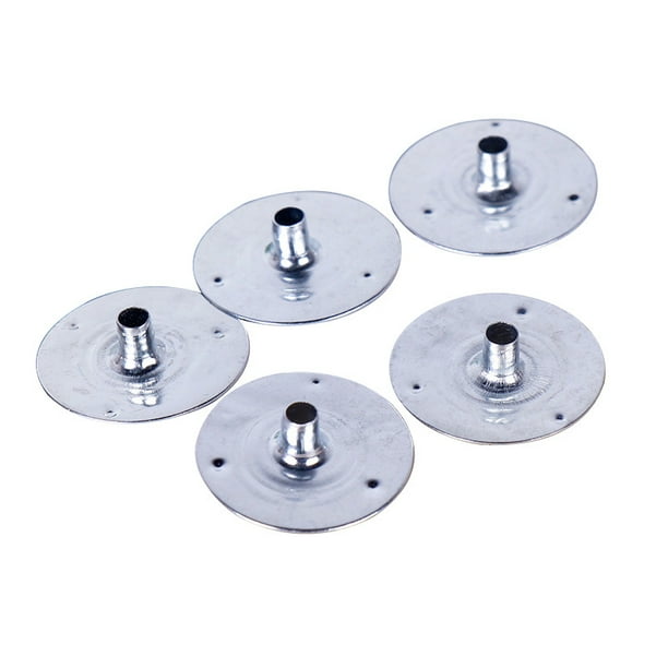Base de mecha de vela galvanizada de 19 mm de diámetro, materia prima para hacer velas de bricolaje, soporte de cera
