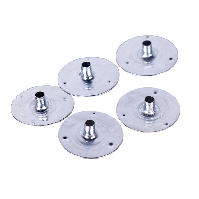 Base de mecha de vela galvanizada de 19 mm de diámetro, materia prima para hacer velas de bricolaje, soporte de cera
