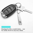 thumbnail image 4 of 200 Pieces Nail Clippers Bulk Stainless Steel Fingernails Cutters Pointed Toenail Trimmers Manicure Pedicure Tool Set with Key Chains for Kids Men and Women, 4 of 4