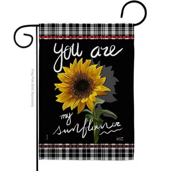 Angeleno Heritage G135253-BO My Sunflower Floral Double-Sided Decorative Garden Flag, Multi Color
