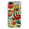 thumbnail image 1 of MUNDAZE Apple iPhone 7/8 Plus Étui de Protection Hybride Transparente Antichoc Style Floral Floral Fleurs de Printemps Rouge Orange Coloré, 1 of 6