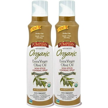 Pompeian Organic Extra Virgin, Olive Oil, New Spray 5 oz, 2 Pack