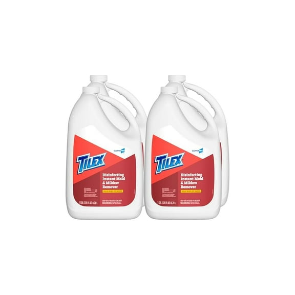 Disinfecting Mold & Mildew Remover Spray Refill - 128oz (4-Pack) | Fast-Acting Formula for Kitchen Cleaning | Multi-Surface Cleaner, Bathroom Disinfectant, Prevent Regrowth
