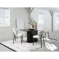 thumbnail image 6 of Unique Furniture Modern 71" Oval Dining Table in Black Oak, 6 of 7