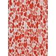 thumbnail image 1 of Ahgly Company Machine Washable Indoor Rectangle Transitional Neon Red Area Rugs, 5' x 8', 1 of 7