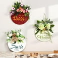 thumbnail image 2 of Spring Welcome Wreath Summer Wreath Rustic Farmhouse Home Decor Front Porch Welcome Sign Outdoor Hanging Sign Housewarming Gift Rustic Outdoor Hanging Vertical Sign, 2 of 6