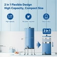 thumbnail image 2 of 2.25 Gallon Gravity Water Filter System Stainless Steel Countertop Water Filter System Water, 2 of 7
