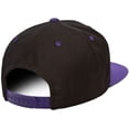thumbnail image 2 of Yupoong Classic Style 6-Panel 2-Tone Snapback Cap, Black/Silver, 2 of 2