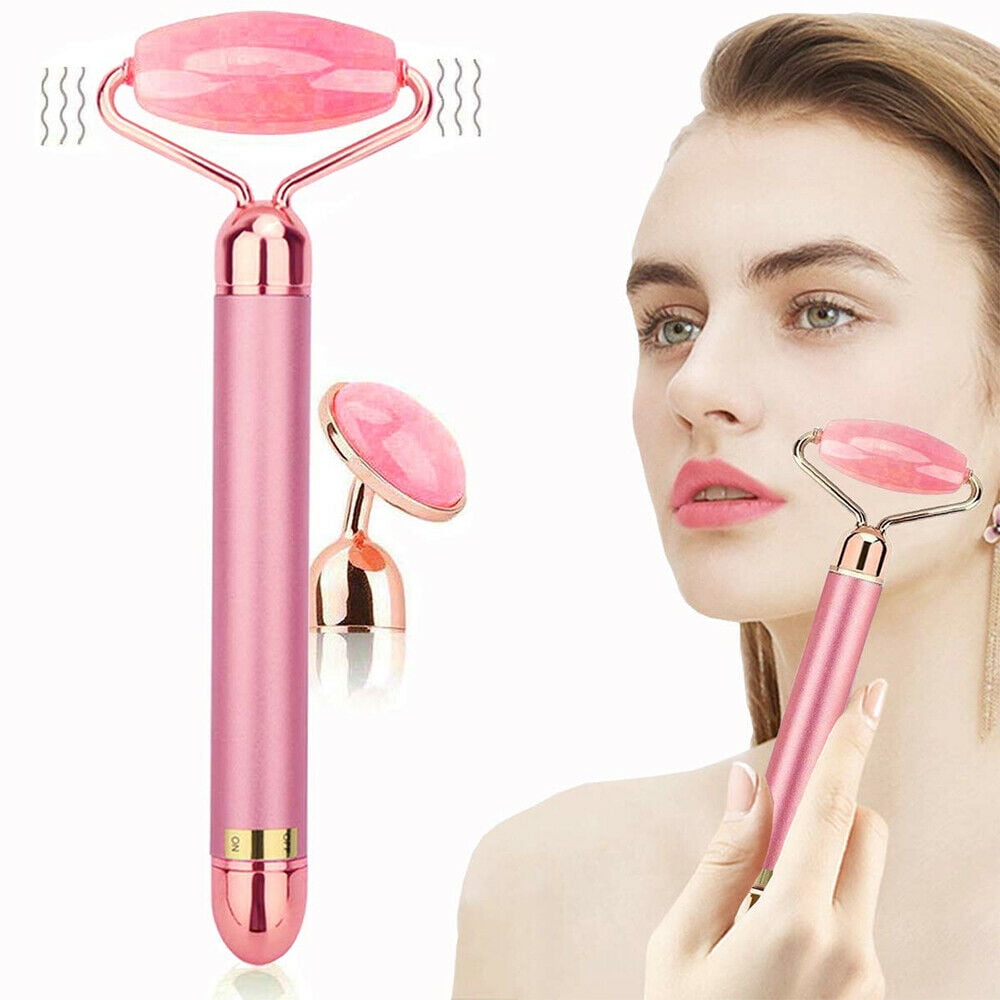 Cosprof 2 In 1 Electric Jade Roller Facial Massager Nature Rose Quartz Free Hot Nude Porn Pic