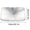 thumbnail image 3 of Window Shades Car Sun Shade Protector Parasol Auto Front Window Sunshade Covers Car, 3 of 9