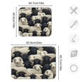 thumbnail image 3 of Sheep White Black Dish Drying Mat Dish Drainer Rack Mats Water Absorbent Non-Slip Easy Clean Heat Resistant for Kitchen Counter, 3 of 8