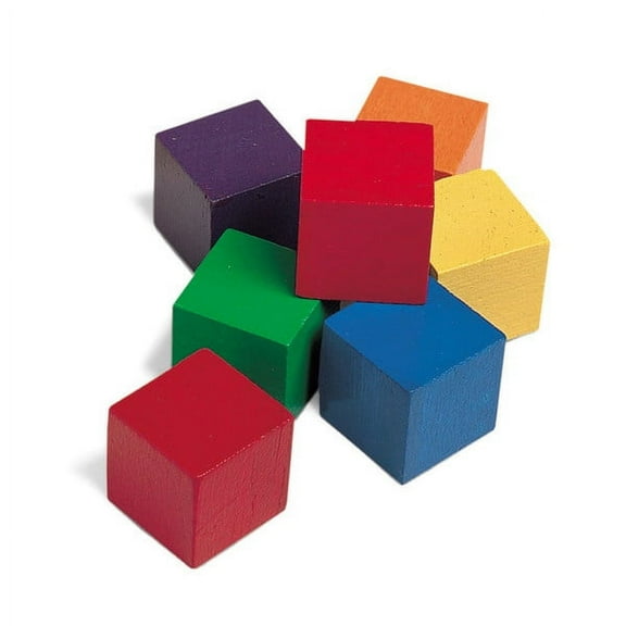 Learning Resources 1" Wooden Color Cubes, 102 Pieces