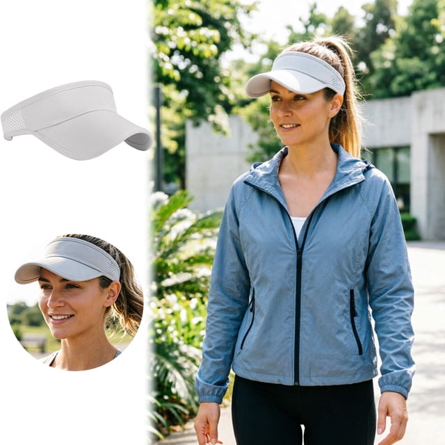 Outdor Breathable Summer Sports Visor Hat For Outdoor Activities Sun Lightweight Adjustable Headband