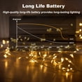 thumbnail image 4 of AGCAN 12 Packs Fairy Lights Battery Operated, 9.84FT 30 LED Mini Battery Powered Copper Wire Starry String Lights for Christmas Bedroom Party Indoor Gift Decoration (Warm White), 4 of 12