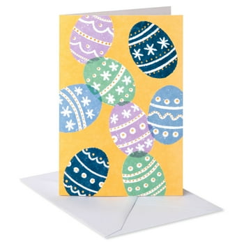 American Greetings Easter Card Pack, Easter Eggs (6-Count)