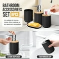 thumbnail image 5 of Livhil 19 Pcs Black Bathroom Accessories Sets with Shower Curtain,  Specially Designed for Small Spaces, 5 of 7