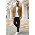 thumbnail image 4 of COOFANDY Men's Casual Blazer Slim Fit Black Suit Jackets Cotton Herringbone Sport Coats, 4 of 5