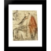 Study of a Seated Bishop Reading a Book on his Lap 20x24 Framed Art Print by Jacopo Bassano