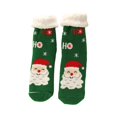 thumbnail image 2 of Sales 2026 Men Socks Under $5 GIJNRIUIUA Green Crew Socks Winter Christmas Fuzzy Slipper Socks with Grips Cozy Holiday Indoor Socks for Women(One Size) Slipper Socks, 2 of 9