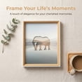 thumbnail image 3 of Unique Bargains Wall Mounting and Tabletop Display Photo Frame Natural Wood Color 5" x 7", 3 of 5
