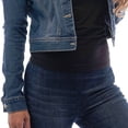 thumbnail image 5 of Notus Fashion Women's Fitted Button-Down Denim Jacket: Casual, Soft, and Stylish Long Sleeve Jean Jacket Mid Blue XXXL, 5 of 6