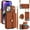 Brown, variant on Allytechgroup for iPhone 15 Wallet Case with 5 Cards Holders, Detachable Hand Strap & Shoulder Lanyard RFID Blocking Shockproof Protective Phone Case for Girls Women, Brown