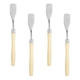 thumbnail image 1 of Uxcell 4pcs Cuchillo de Paleta Herramienta de Pintura 6.5" Cabeza Plana Hoja de Acero Inoxidable Mango de Plástico Espátula Cuchillo de Paleta para Óleo Acrílico Lienzo, Beige, 1 of 7